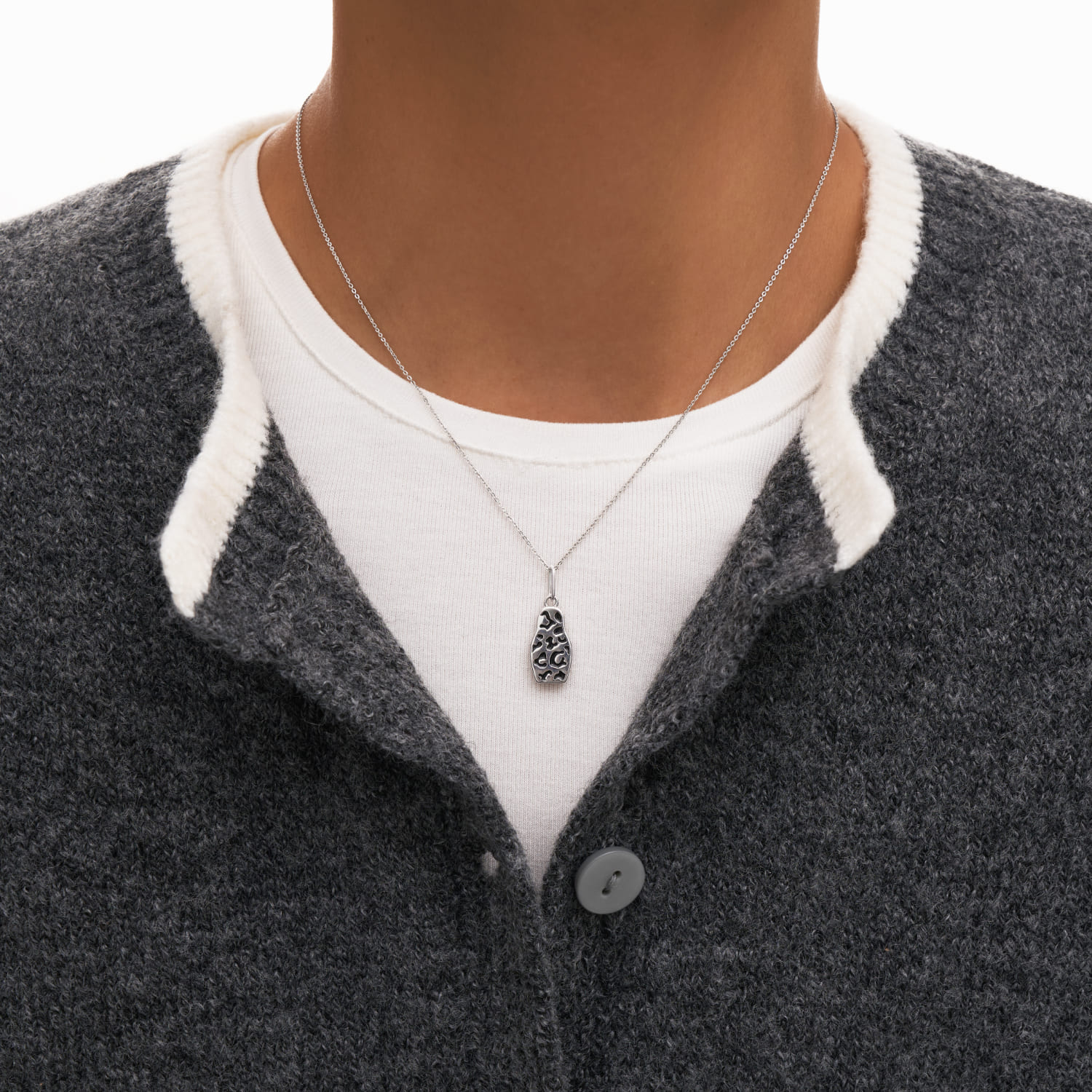 Серебряная подвеска в виде леопардовой матрешки РУССКИЙ КОД