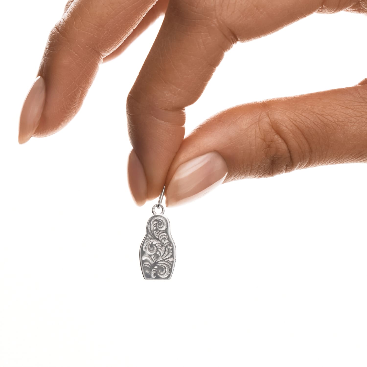 Серебряная подвеска в виде леопардовой матрешки РУССКИЙ КОД