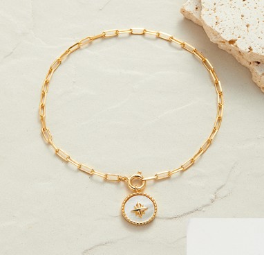 Серебряный браслет с подвесом Miestilo