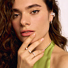 Серьги конго серебро 925 серебряные круглые с жемчугом Miestilo