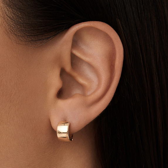 Серьги колечки серебро 925 серебряные круглые Miestilo
