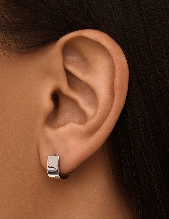 Серебряные U-образные пусеты Miestilo