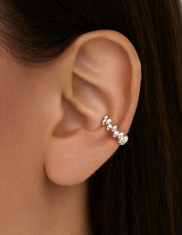 Серебряный кафф-баблс MIESTILO  Miestilo