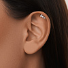 Пирсинг LOVE из серебра с фианитами Miestilo
