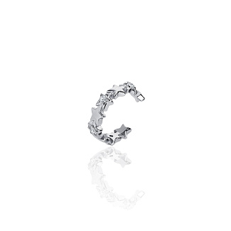 Серебряный кафф в форме звезд MIESTILO  Miestilo