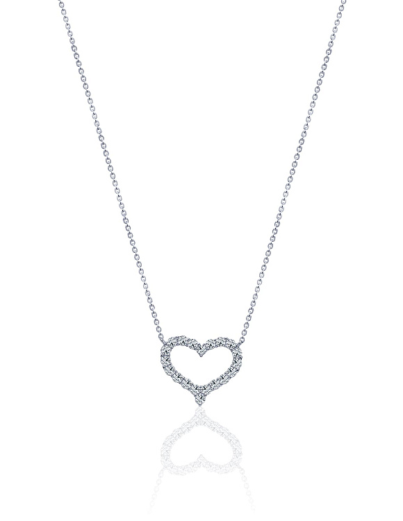 Серебряная подвеска на шею в форме сердца MIESTILO Miestilo  2