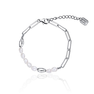 Серебряный браслет из натурального жемчуга MIESTILO Miestilo