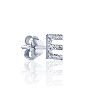 Моносерьга в виде буквы Е MIESTILO Miestilo