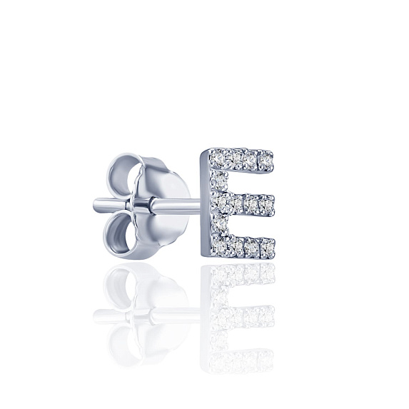 Моносерьга в виде буквы Е MIESTILO Miestilo