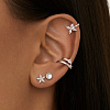 Серьги серебро 925 серебряные гвоздики лунный камень Miestilo