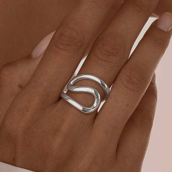 Серебряное кольцо Miestilo