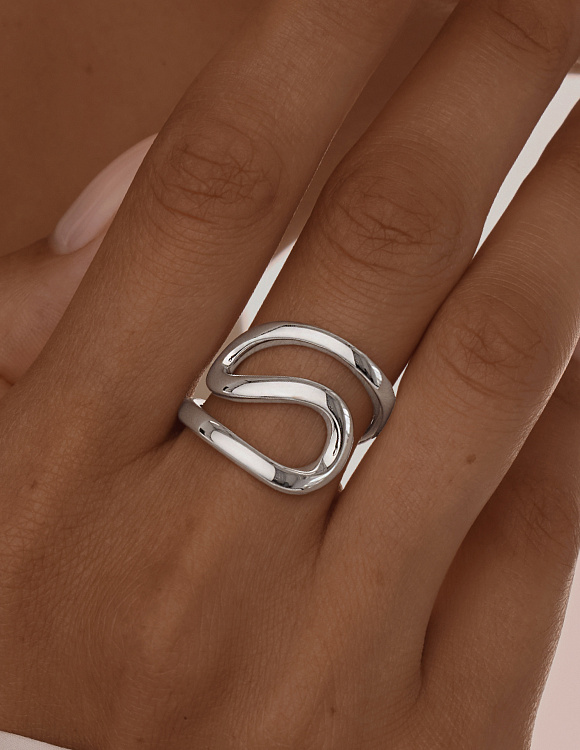 Серебряное кольцо Miestilo 2