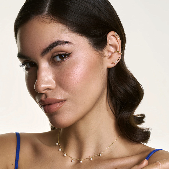 Серьги серебро 925 позолоченные клаймберы птички Miestilo