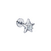 Пирсинг из серебра Звезда Miestilo