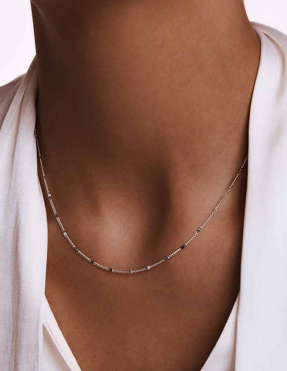 Серебряная цепочка в плетении панцирь ширина 2 мм Miestilo