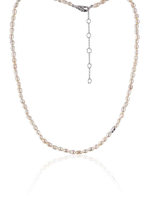Серебряное колье-чокер с натуральным жемчугом MIESTILO Miestilo  2