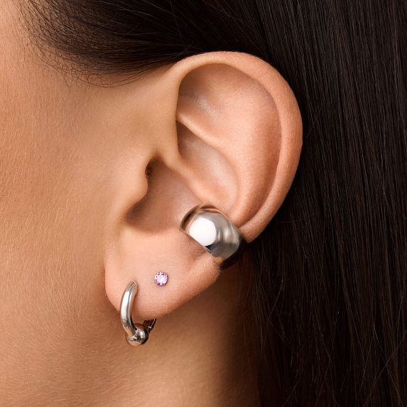 Серьги серебро 925 серебряные конго без вставок Miestilo