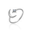 Серебряное кольцо регулируемое MIESTILO Miestilo