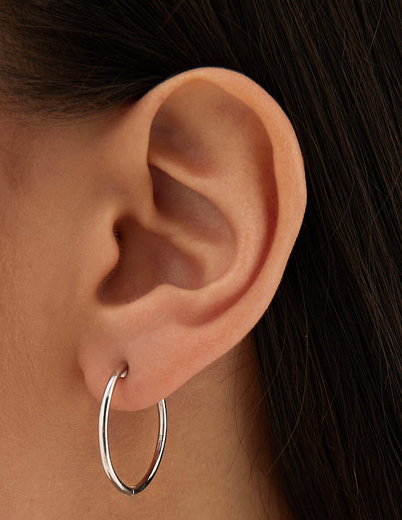 Серебряные серьги конго MIESTILO Miestilo