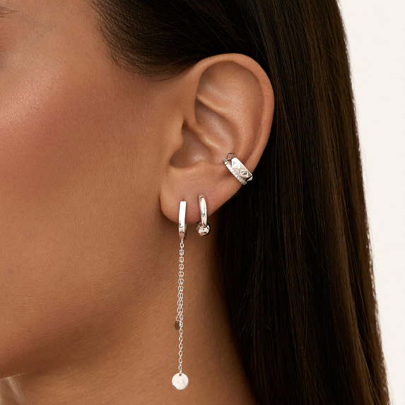 Серебряные серьги с монетками Miestilo