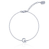 Серебряный браслет с буквой G MIESTILO Miestilo