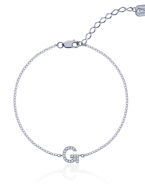 Серебряный браслет с буквой G MIESTILO Miestilo  2