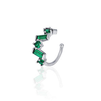 Серебряный кафф с фианитами MIESTILO Miestilo