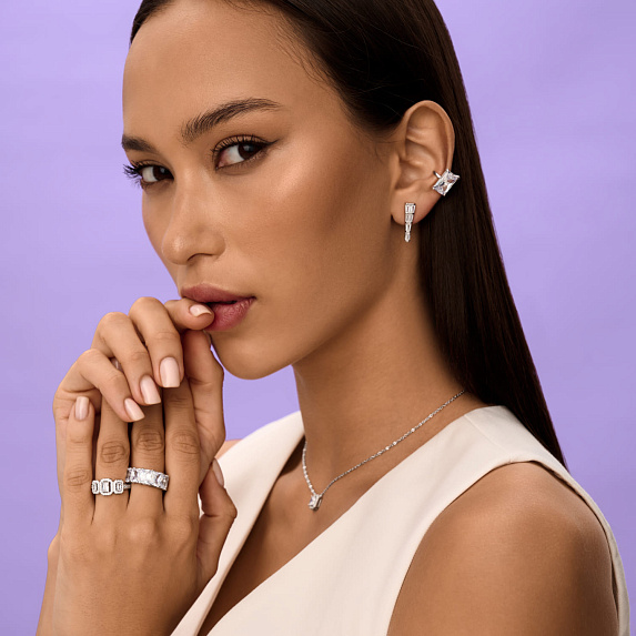 Серьги серебро 925 серебряные сережки гвоздики с фианитами Miestilo