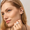 Серьги кольца серебро 925 серебряные конго Miestilo