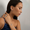 Серьги серебро 925 серебряные гвоздики женские с камнем Miestilo