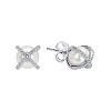 Серьги серебро 925 гвоздики серебряные жемчуг Miestilo