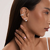 Серебряный пирсинг с фианитом Miestilo