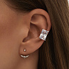 Серьги серебро 925 гвоздики с камнями трансформеры Miestilo