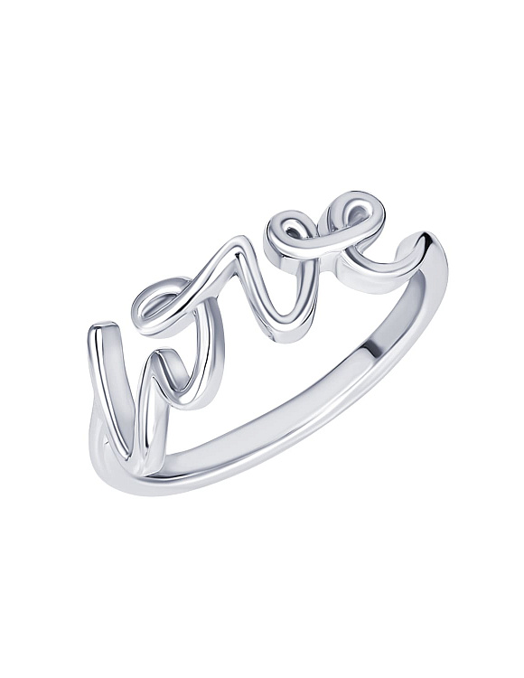 Серебряное кольцо LOVE Miestilo  2