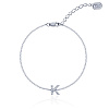 Серебряный браслет с буквой К MIESTILO Miestilo