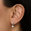Серьги серебро 925 женские с камнями сережки серебряные Miestilo
