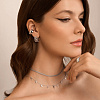 Серьги серебро 925 серебряные гвоздики женские кольца Miestilo