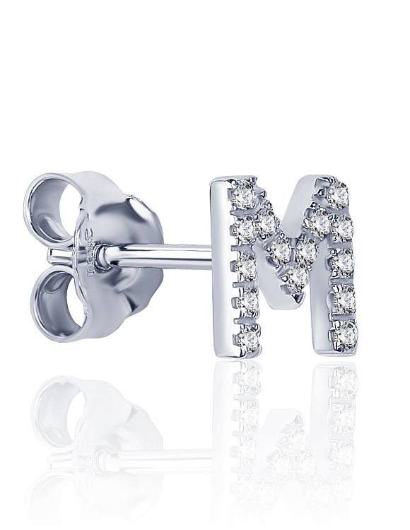 Моносерьга в виде буквы М MIESTILO Miestilo 2