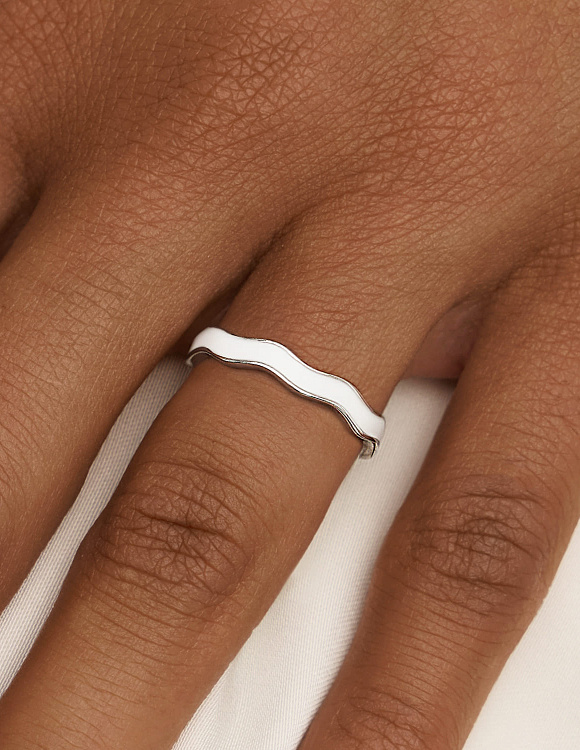 Кольцо серебро 925 с эмалью ювелирное Miestilo