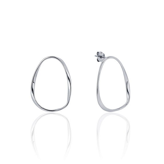 Акцентные пусеты из серебра MIESTILO  Miestilo