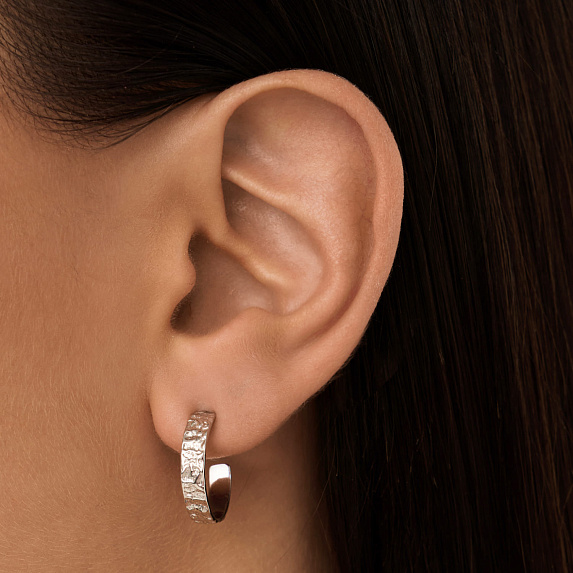 Серьги серебро 925 серебряные гвоздики женские кольца Miestilo