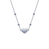 Подвеска сердце серебро 925 на шею Miestilo