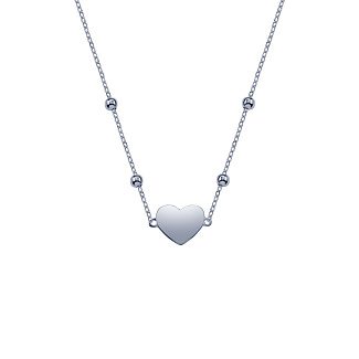 Подвеска сердце серебро 925 на шею Miestilo