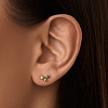 Серебряные серьги с фианитами Miestilo