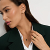 Серебряные серьги с фианитами в огранке маркиз Miestilo