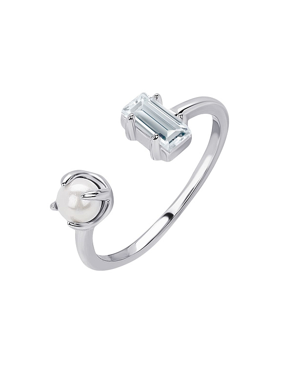 Кольцо серебро 925 ювелирное колечко регулируемое Miestilo  2