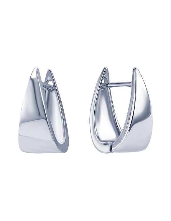 Серьги серебро 925 женские конго без вставок Miestilo  2