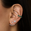 Серьги серебро 925 серебряные гвоздики женские с фианитами Miestilo