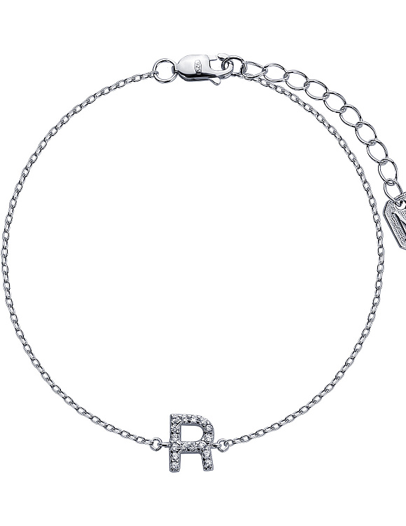 Серебряный браслет с буквой R MIESTILO Miestilo  2
