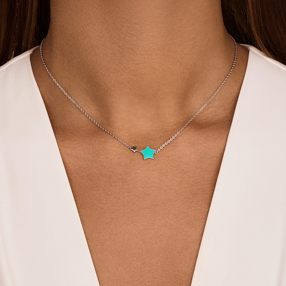 Подвеска серебро 925 на шею звезда тиффани Miestilo